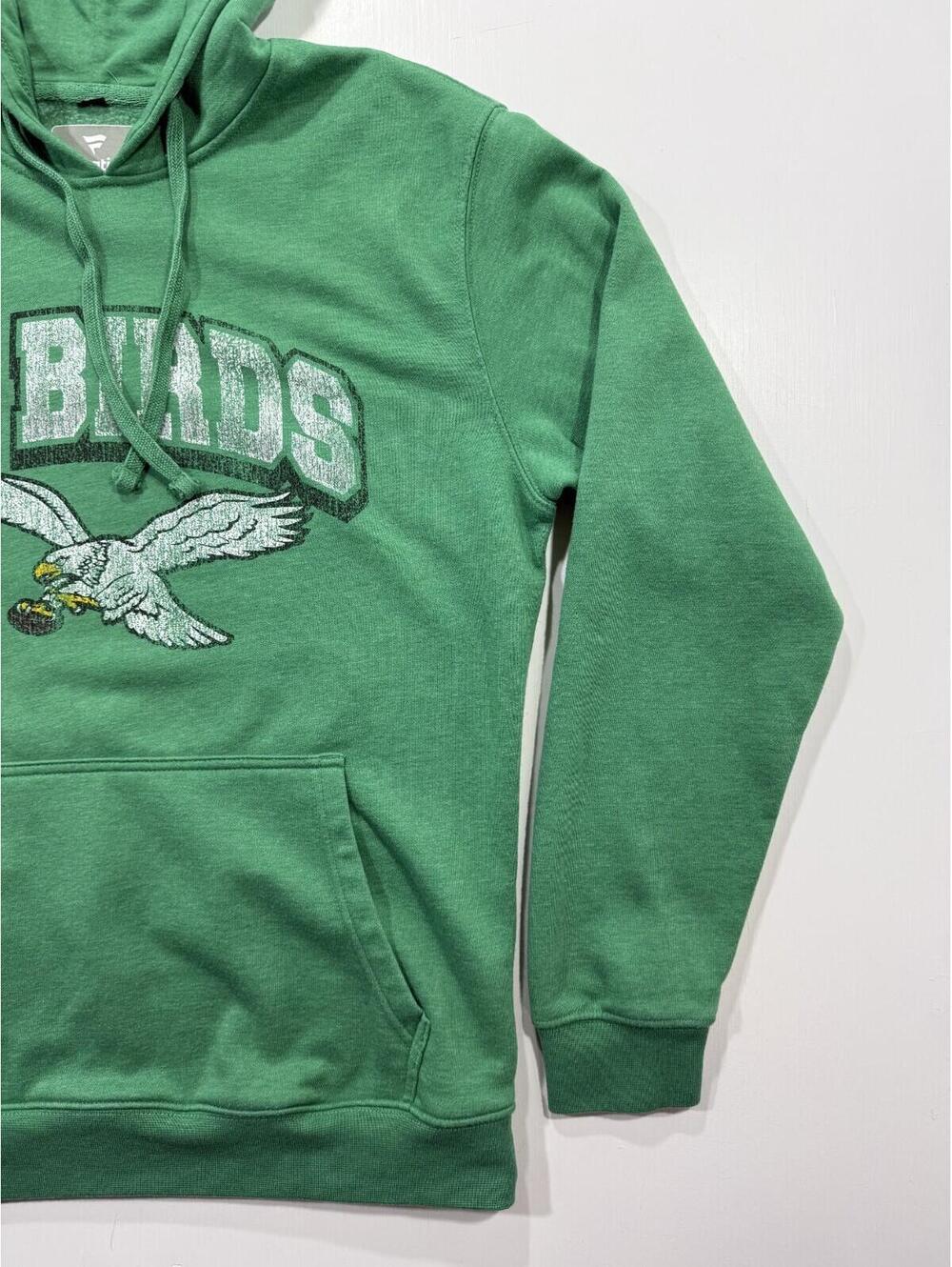 Philadelphia Eagles Go Birds Hoodie Mens M Green Fanatics Pullover - Picture 4 of 8